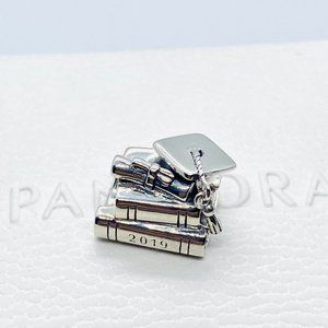 PANDORA Cap, Book & Scroll Charm